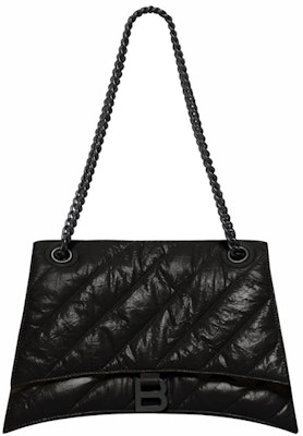 巴黎世家壓紋緹花中型鏈條包(黑色) Buy 巴黎世家壓紋緹花中型鏈條包(黑色)