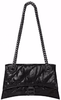 Balenciaga Crush Small Chain Quilted Bag Black Balenciaga Crush Small Chain Quilted Bag Black