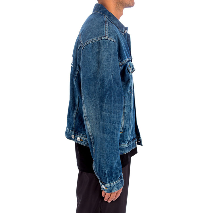 Balenciaga Denim Jacket Blue Unisex Regular Fit Button-Up with Pockets. 643398TJW214254 圖 7
