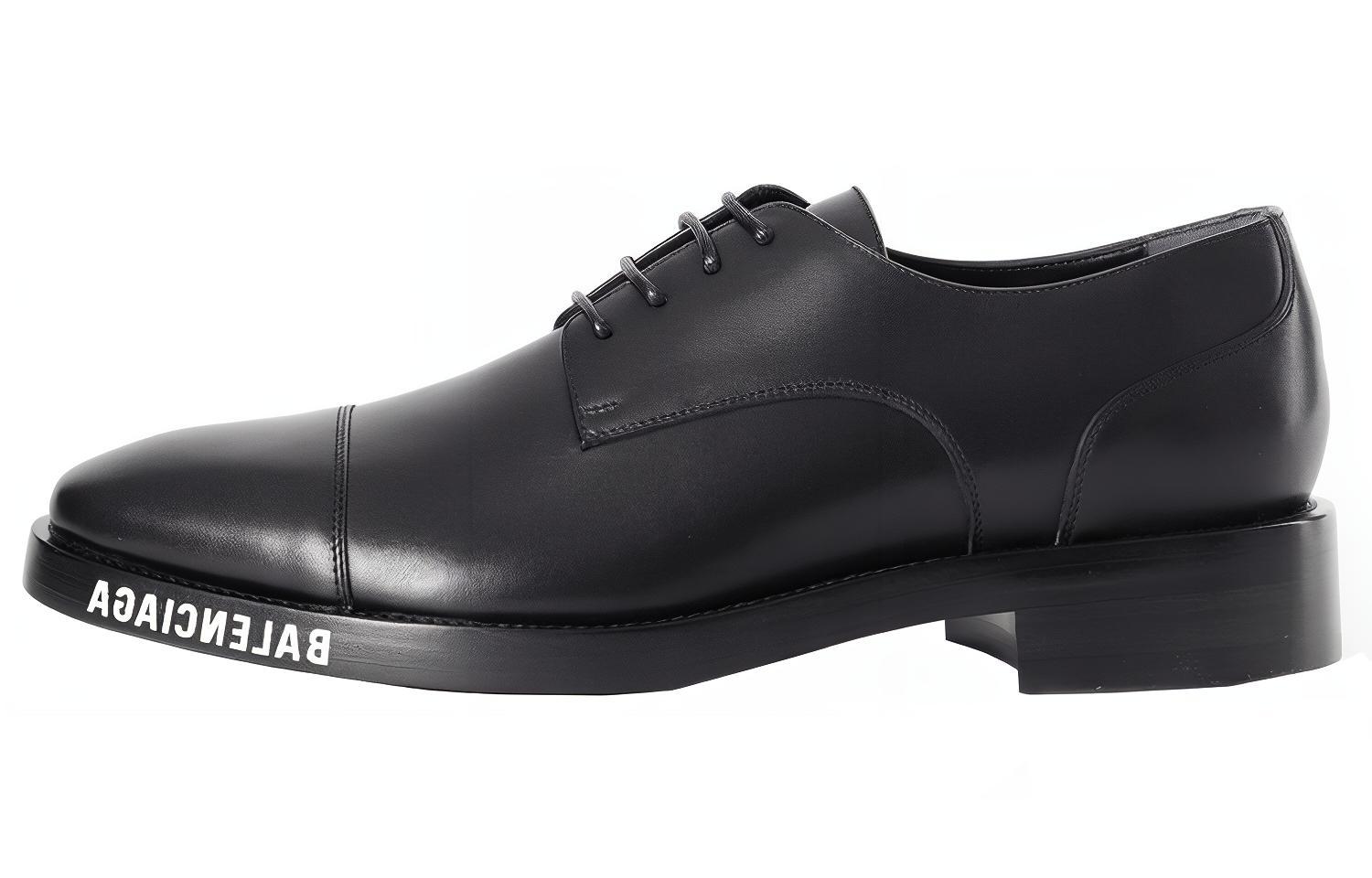 Balenciaga Derby Lace Up Shoes 'Black' 590716WA6F01000