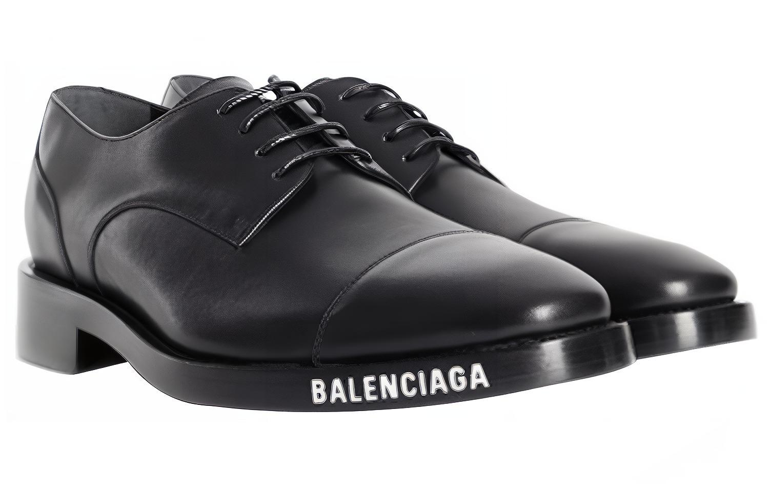 Order Sepatu Balenciaga Derby Tali Hitam 590716WA6F01000