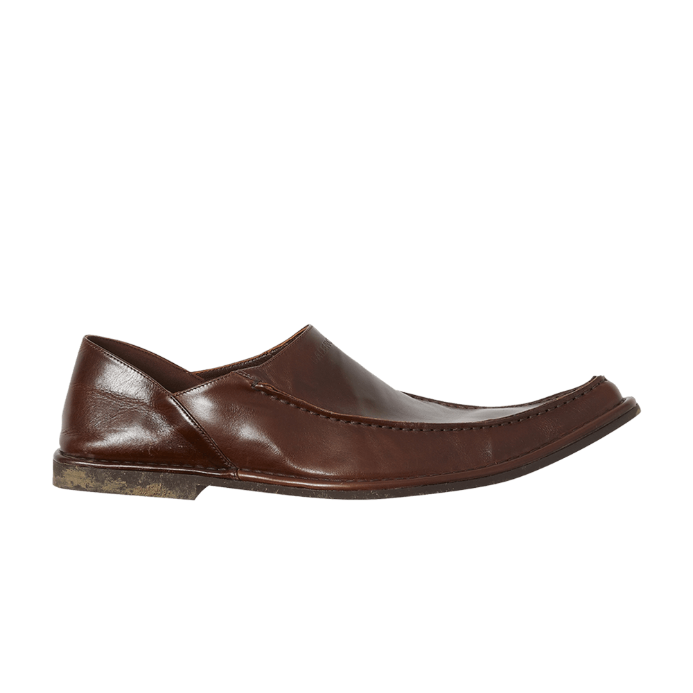 Balenciaga Distressed Calfskin Mule 'Coffee Brown'