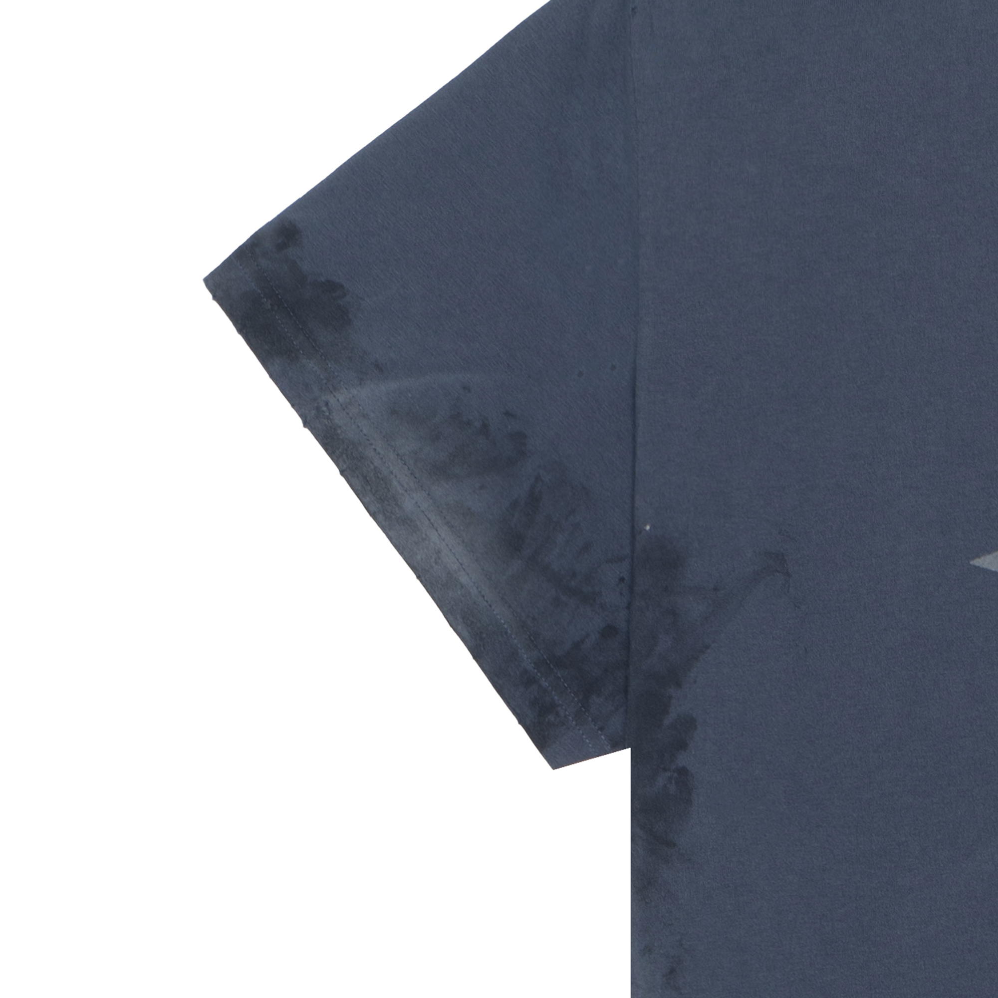 Balenciaga Distressed Logo Print Relaxed Fit Unisex T-Shirt in Navy Blue. 787349TQVU44042 圖 12