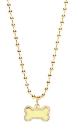 Kalung Pria Balenciaga Dog Bone Pendant Emas Stainless Steel. 738984T01408066 Buy Kalung Pria Balenciaga Dog Bone Pendant Emas Stainless Steel. 738984T01408066