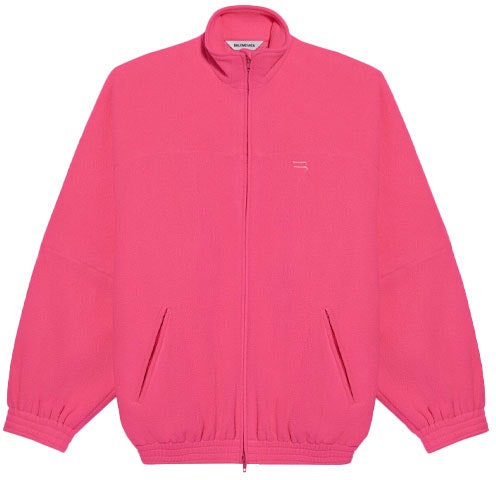 balenciaga-double-brushed-fleece-tracksuit-jacket-fluo-pink