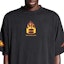 Sizing Camiseta Oversized Negra Balenciaga Double Flame Logo SS24 Unisex Casual. 787349TQVW71134