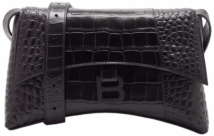 balenciaga-downtown-shoulder-bag-xs-crocodile-embossed-black-black