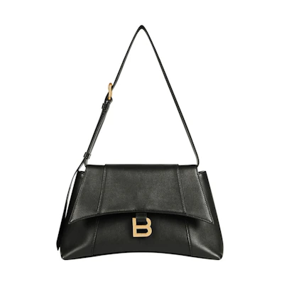 Balenciaga Downtown Small Shoulder Bag Black