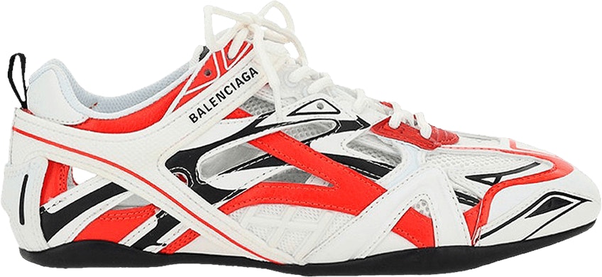 Red and 2025 white sneakers womens