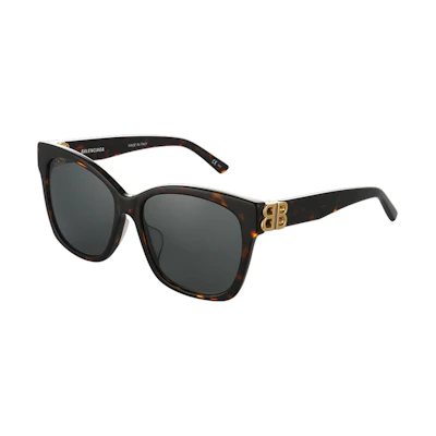Balenciaga Dual Logo Square Sunglasses Unisex Trendy Frame for Men & Women. BB0102SA-002 57