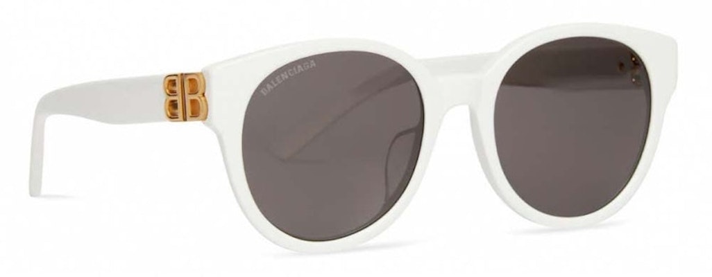 Balenciaga Dynasty Round Sunglasses White Buy Balenciaga Dynasty Round Sunglasses White