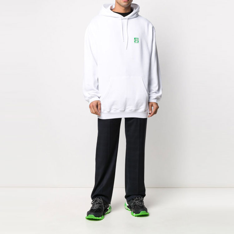 Shop 巴黎世家 环保BB标志连帽衫 白色 570811THV649000