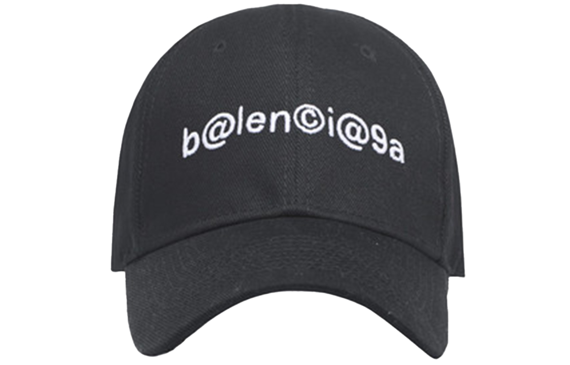 Balenciaga Embroidered Cotton Baseball Cap Unisex Black 617161410B21077 圖 3