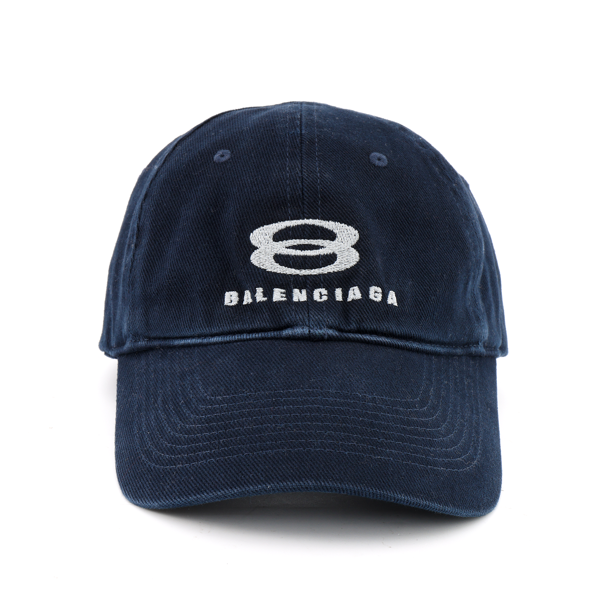 Balenciaga Embroidered Logo Baseball Cap Blue Unisex Fashion 680739410B24061 圖 3