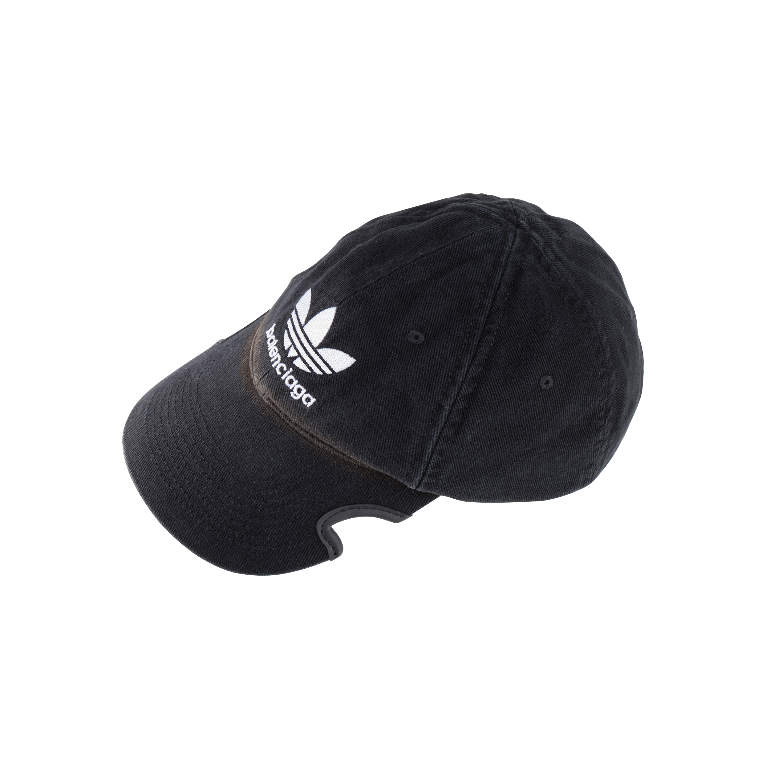 Balenciaga Embroidered Logo Black Cotton Cap for Men. 723749410B2