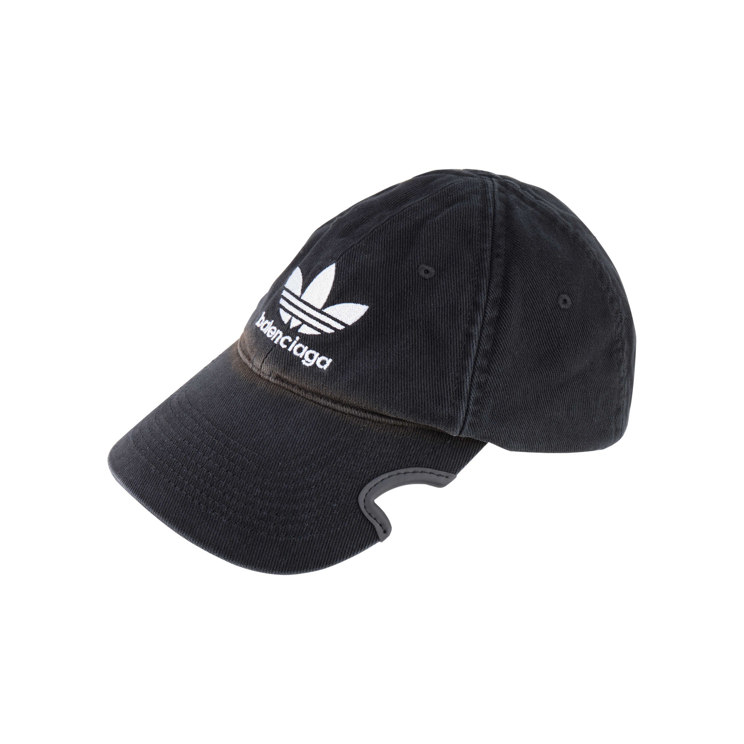 Shop Balenciaga Embroidered Logo Black Cotton Cap for Men. 723749410B2