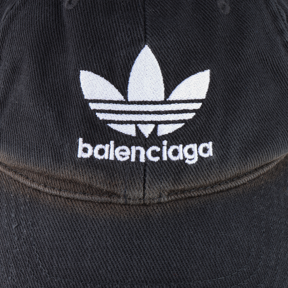 Details for Balenciaga Embroidered Logo Black Cotton Cap for Men. 723749410B2