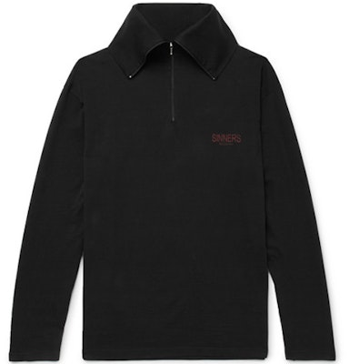 Balenciaga 刺繡Logo半拉鍊套頭衫衛衣 男款 黑色 486144TWK521000 Order Balenciaga 刺繡Logo半拉鍊套頭衫衛衣 男款 黑色 486144TWK521000