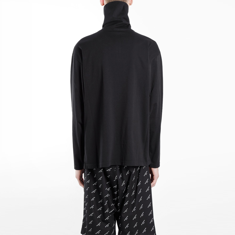 Details for Balenciaga 刺繡Logo半拉鍊套頭衫衛衣 男款 黑色 486144TWK521000