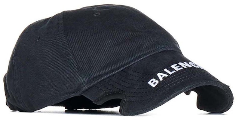 Balenciaga Embroidered Logo Visor Black Order Balenciaga Embroidered Logo Visor Black