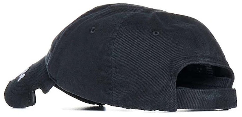 Balenciaga Embroidered Logo Visor Black Lookbook Balenciaga Embroidered Logo Visor Black