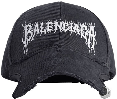 バレンシアガ 刺繍 ユニセックス ブラック ベースボールキャップ パリピペア用 771963410B21702 Order バレンシアガ 刺繍 ユニセックス ブラック ベースボールキャップ パリピペア用 771963410B21702