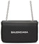 Buy Balenciaga Everyday Chain Wallet Bag Black