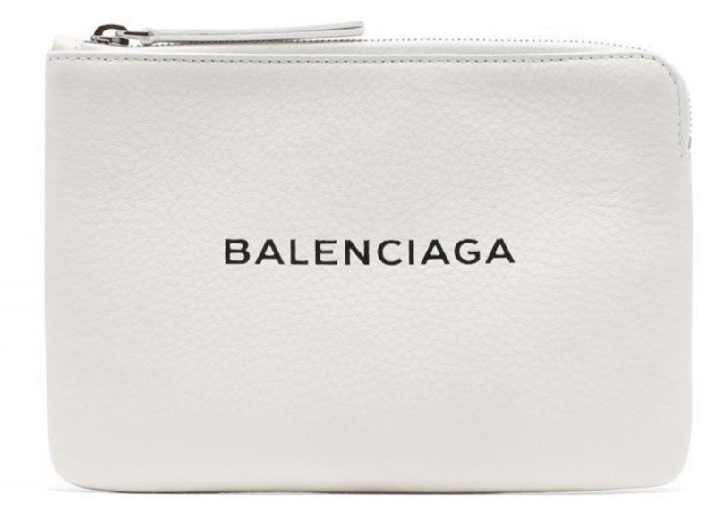 Balenciaga Everyday Clutch White