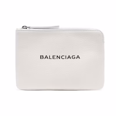 Balenciaga Everyday Clutch White
