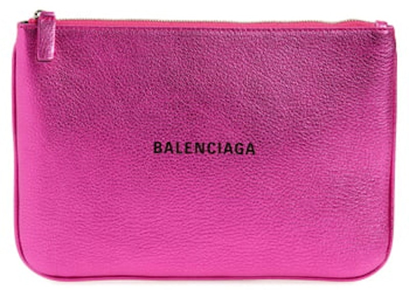 balenciaga-everyday-leather-pouch-metallic-pink