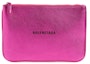 Buy Balenciaga Everyday Leather Pouch Metallic Pink