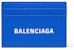 Balenciaga Everyday Logo Print Card Holder Blue/White