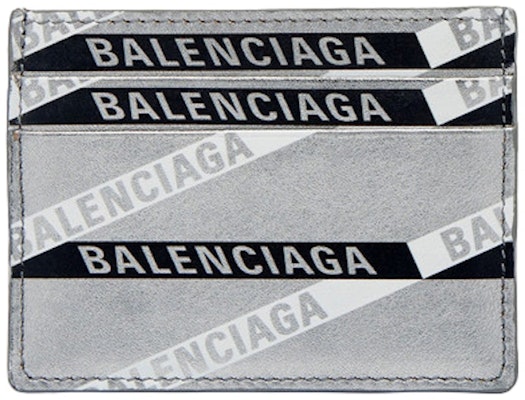 Balenciaga Everyday Multi Card Holder Monogram Silver/Black Buy Balenciaga Everyday Multi Card Holder Monogram Silver/Black