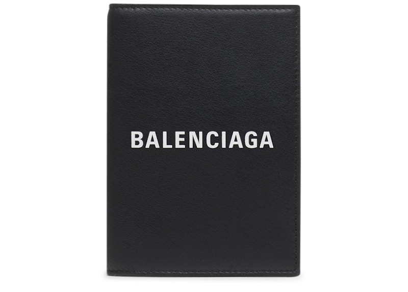 Balenciaga Everyday Passport Holder Black/White