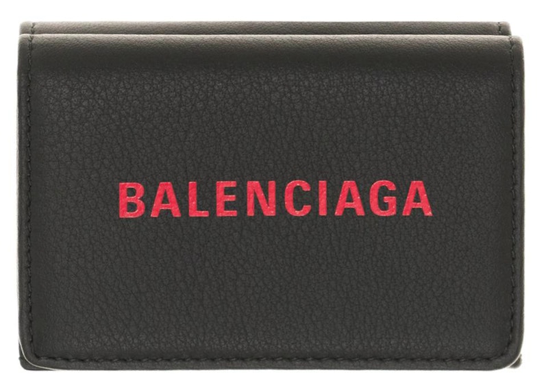 Balenciaga Everyday Trifold Wallet Black