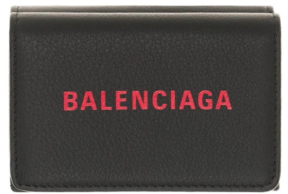 Balenciaga Everyday Trifold Wallet Black Buy Balenciaga Everyday Trifold Wallet Black
