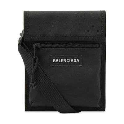 Balenciaga Explorer Pouch with Strap Black