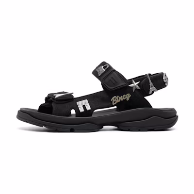 Balenciaga Fabric Sandal 'Black Fashion Casual'