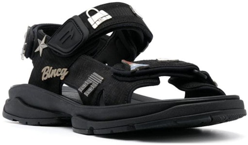 巴黎世家 Balenciaga 織物 時尚休閒 沙灘涼鞋 男款 黑色 Order 巴黎世家 Balenciaga 織物 時尚休閒 沙灘涼鞋 男款 黑色