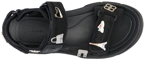 巴黎世家黑色时尚休闲布凉鞋 706279W2CCP Lookbook 巴黎世家黑色时尚休闲布凉鞋 706279W2CCP