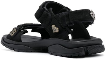 巴黎世家黑色时尚休闲布凉鞋 706279W2CCP Shop 巴黎世家黑色时尚休闲布凉鞋 706279W2CCP