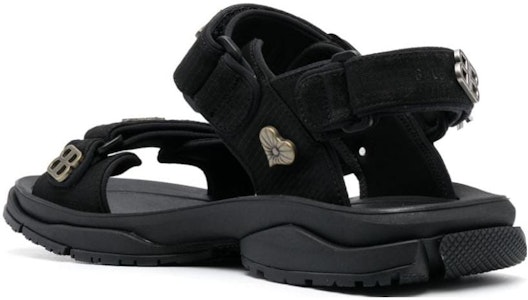 巴黎世家 Balenciaga 織物 時尚休閒 沙灘涼鞋 男款 黑色 Shop 巴黎世家 Balenciaga 織物 時尚休閒 沙灘涼鞋 男款 黑色