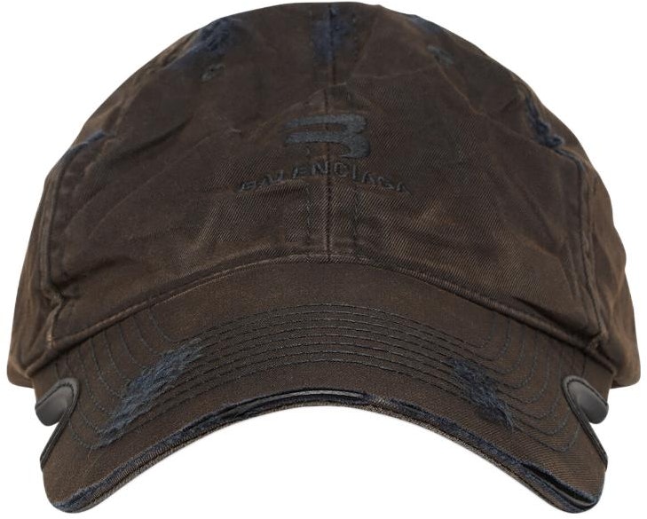 balenciaga-faded-distressed-cotton-baseball-cap-unisex-697754414-b41000