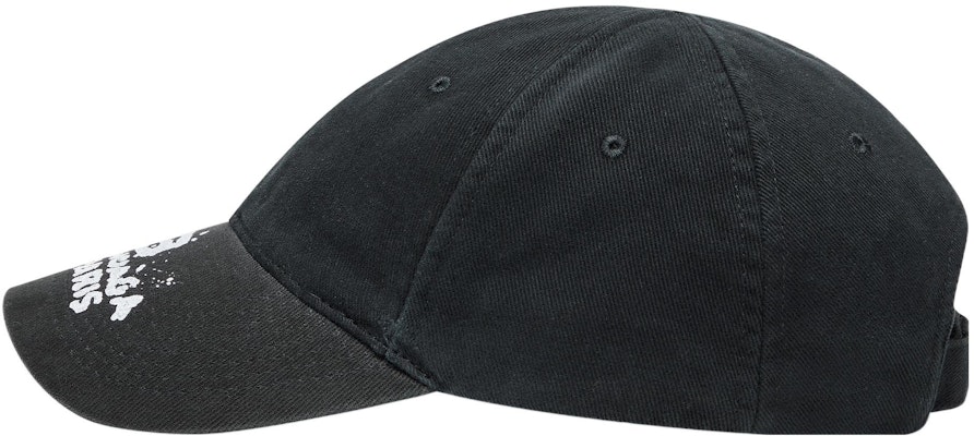 Balenciaga Fashion Print Cotton Black Baseball Cap for Men. 723771410B21077 Lookbook Balenciaga Fashion Print Cotton Black Baseball Cap for Men. 723771410B21077