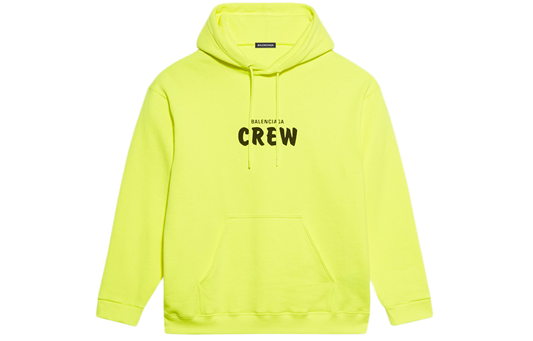 Balenciaga Fluorescent Yellow Logo Print Hoodie Regular Fit 600583TIV757072 圖 2