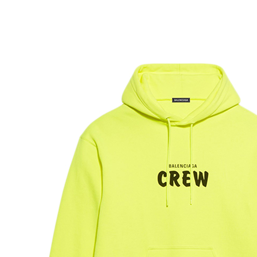 Balenciaga Fluorescent Yellow Logo Print Hoodie Regular Fit 600583TIV757072 圖 7
