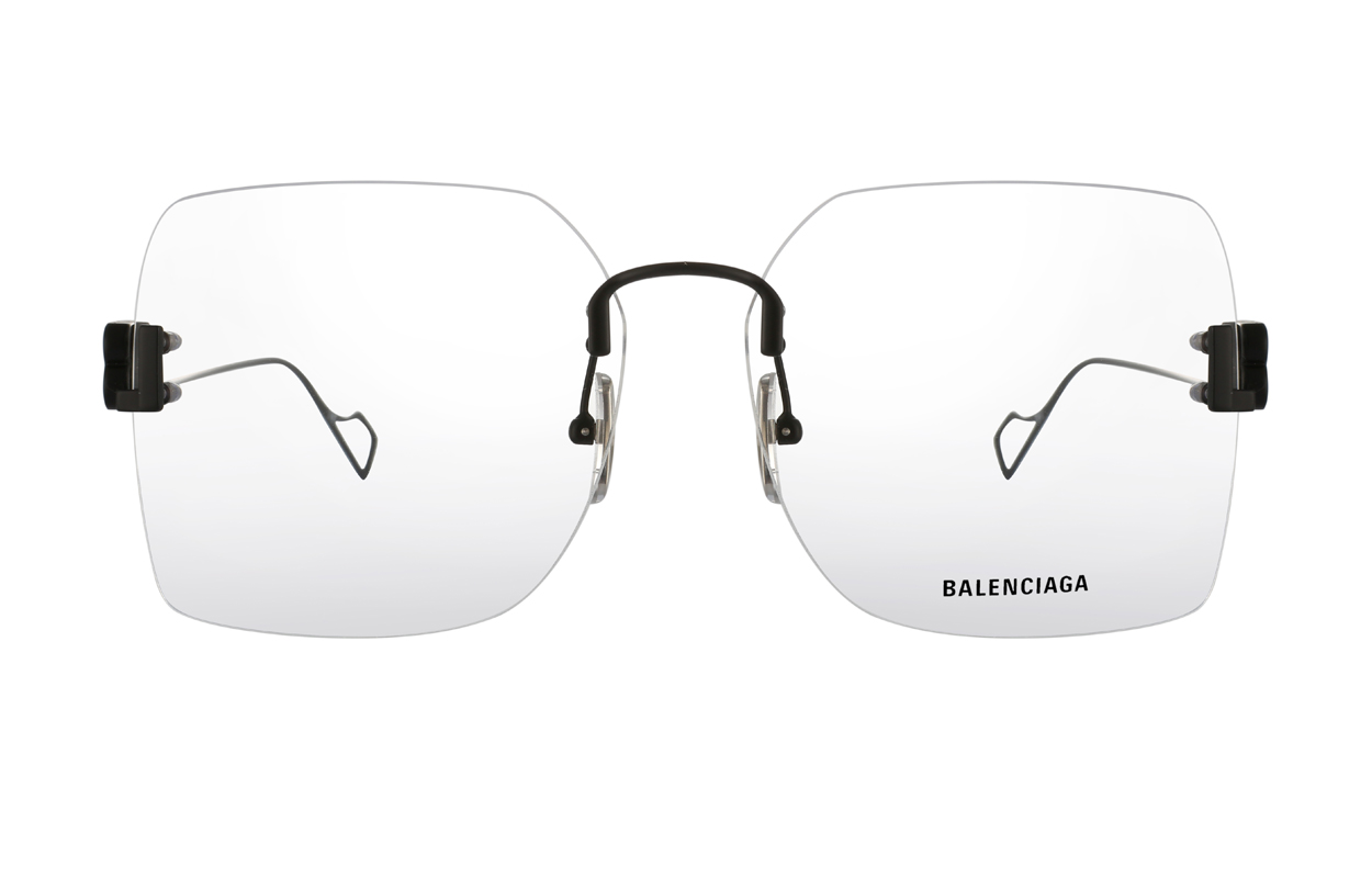 Balenciaga Frameless Square Optical Glasses Unisex Black BB0113O-001 圖 3
