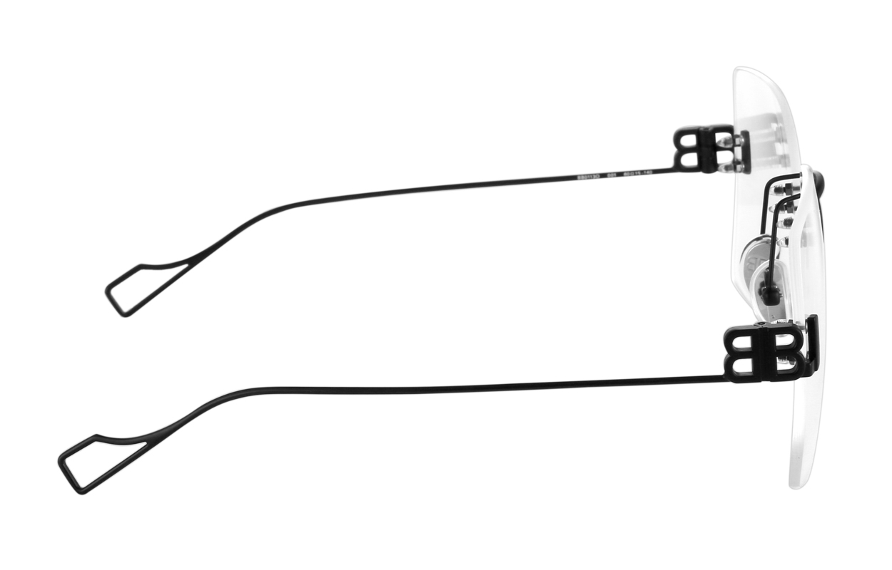 Balenciaga Frameless Square Optical Glasses Unisex Black BB0113O-001 圖 4