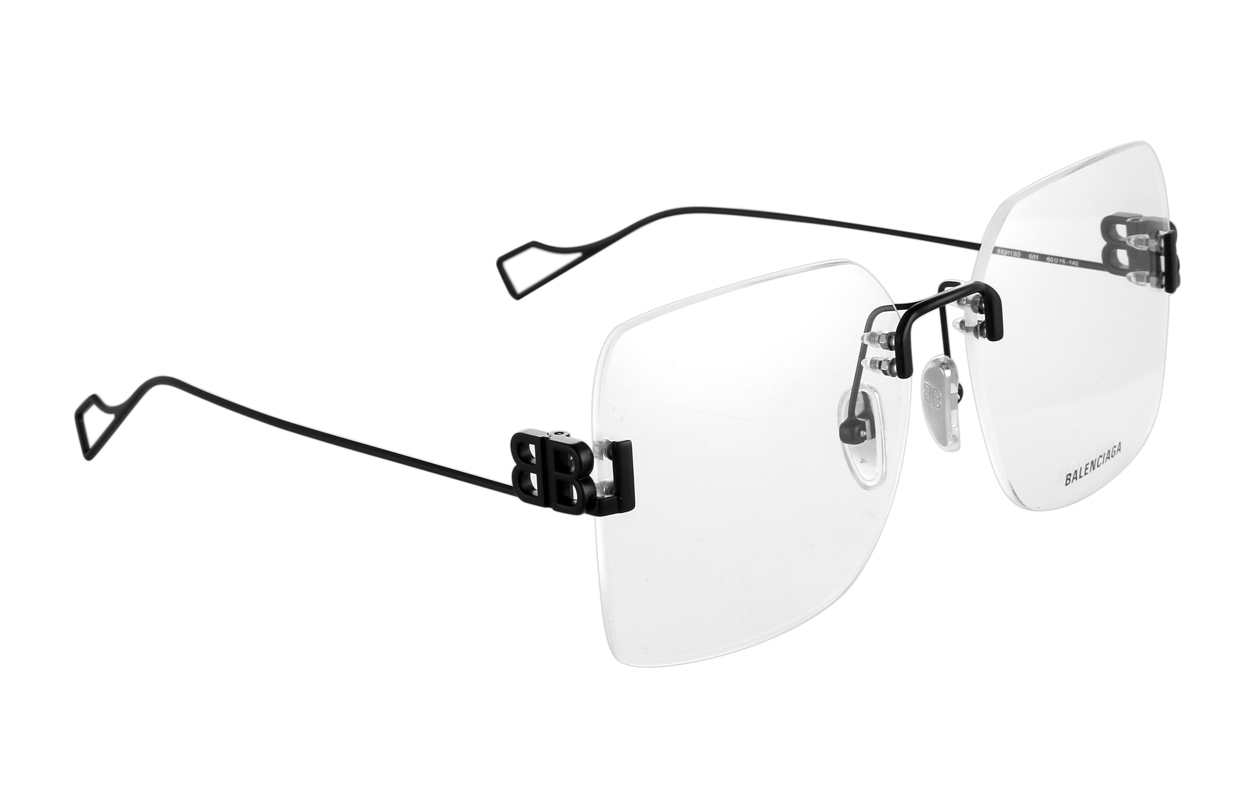 Balenciaga Frameless Square Optical Glasses Unisex Black BB0113O-001 圖 5
