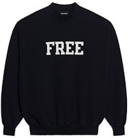 Balenciaga Free Logo Crewneck 'Black/White' Balenciaga Free Logo Crewneck 'Black/White'